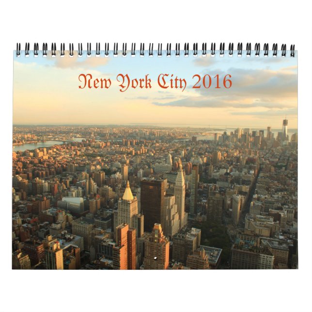 New York City 2016 photography calendar (Cover)