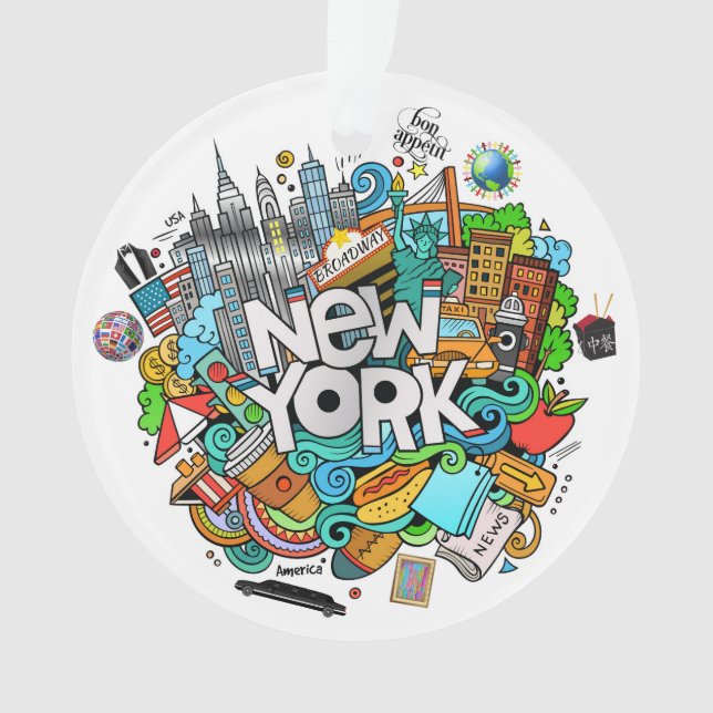 NEW YORK City 2 Ornament (Front)