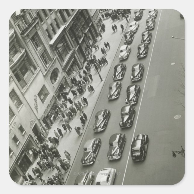 New York City 2 Square Sticker (Front)