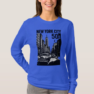 New York City – 50s Retro Art T-Shirt Vintage...