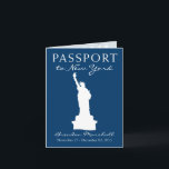New York City 50th Birthday Passport Invitation<br><div class="desc">A fun 50th Birthday Gift Surprise! Do you need a fun way to give a trip as a gift! Send a passport with all the information. This is for a New York City however if you have a certain place or color scheme please let me know and I'll create that...</div>
