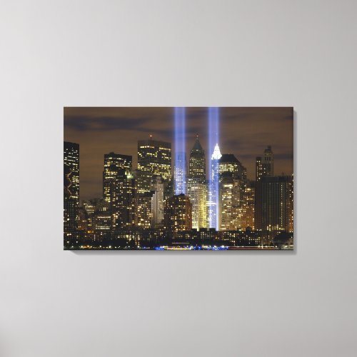 New York City 911 Tribute with Lights Wall Art