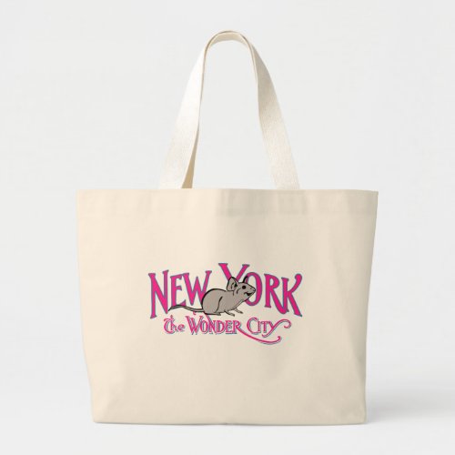 New York City a Wonder City Large Tote Bag