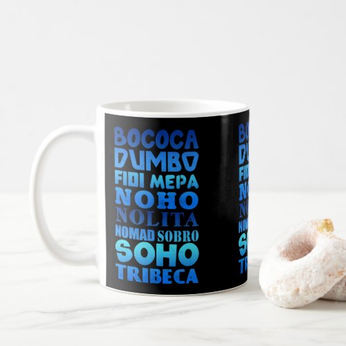 New York City Acronyms Coffee Mug