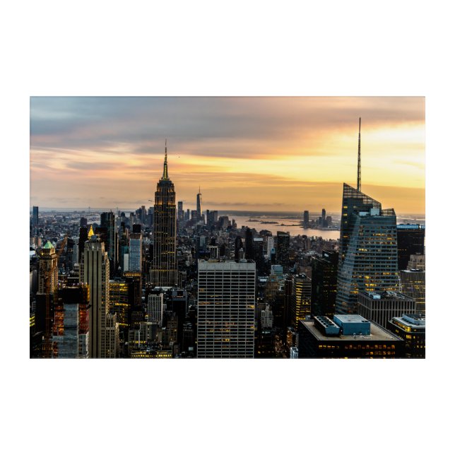 New York City Acrylic Print (Front)