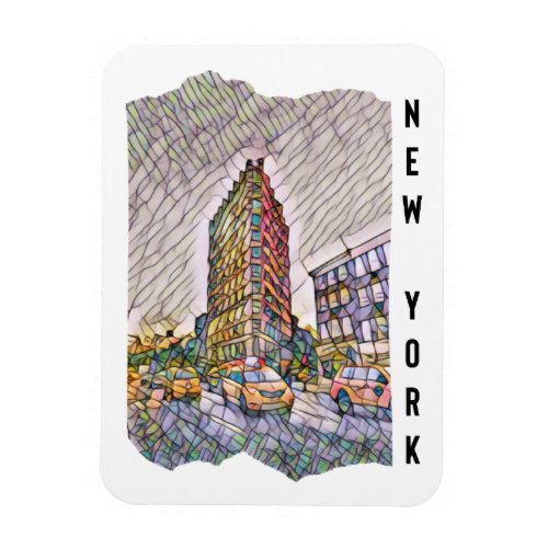 New York City Aesthetic Mosaic Art        Magnet