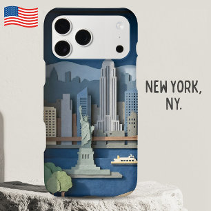 New York City America Layered Paper Art Diorama iPhone 17 Pro Max Case