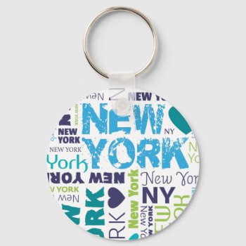 New York City American Souvernir Keychain by designalicious at Zazzle