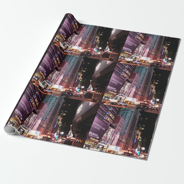 New York City Amsterdam Avenue 2017 Wrapping Paper (Unrolled)