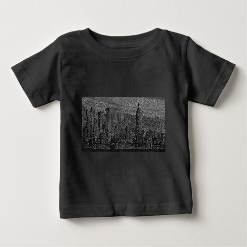 New York City Artwork Baby T_Shirt