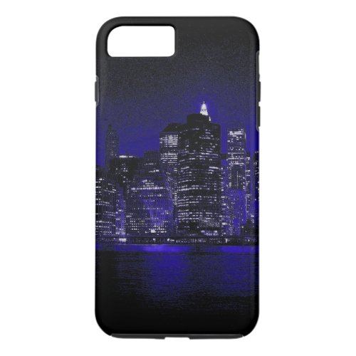 New York City At Blue Night iPhone 8 Plus7 Plus Case