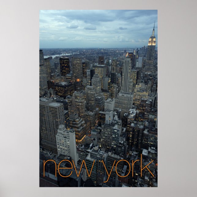 new york city at dusk poster (Front)