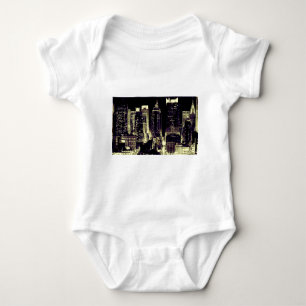 New York City at Night Baby Bodysuit
