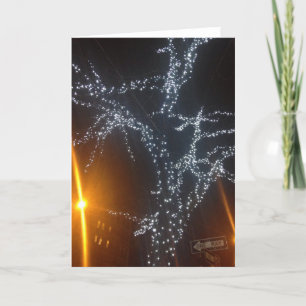 New York City at Night Christmas Lights NYC Photo Holiday Card