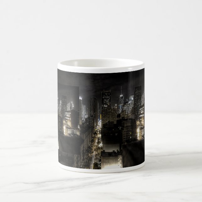 New York City at Night Coffee Mug (Center)