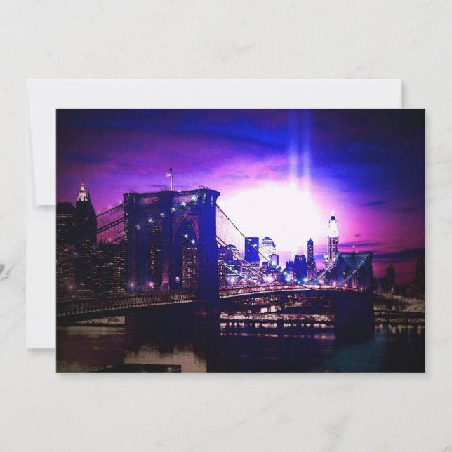 New York City at Night Invitation (Front)