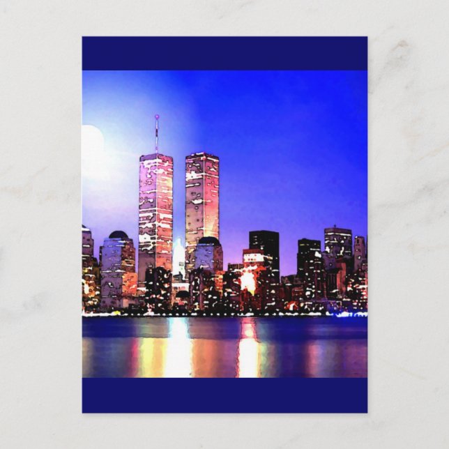 New York City at Night Postcard (Front)