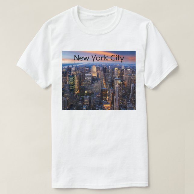 New York City at Night, T-Shirt (Design Front)