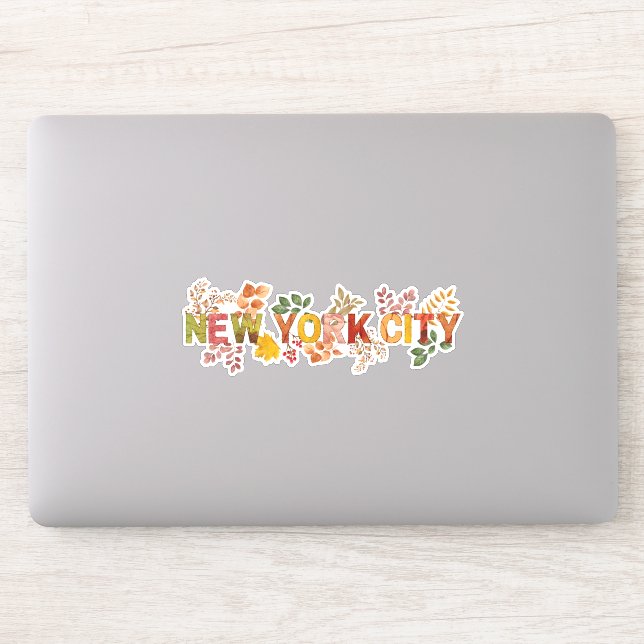 New York City Autumn Sticker (Computer)