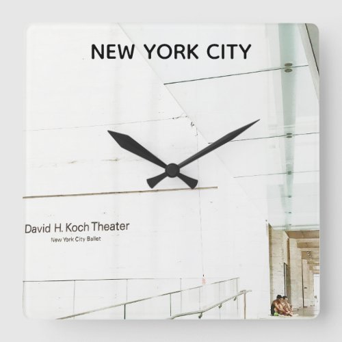 New York City Ballet Square Wall Clock