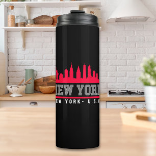 New York City Beautiful Skyline Thermal Tumbler