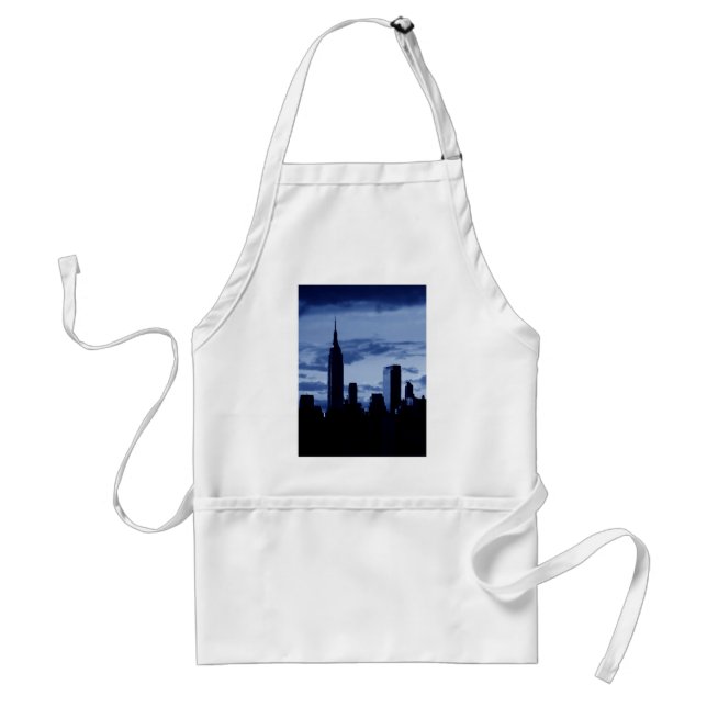 New York City & Blue Night Adult Apron (Front)