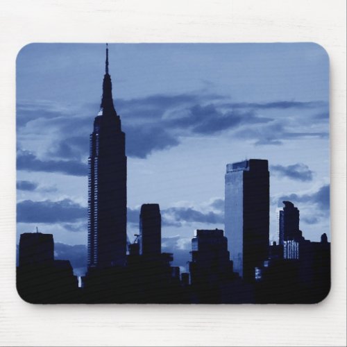 New York City  Blue Night Mouse Pad