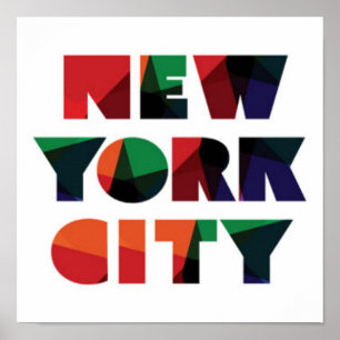 New York City Bold Typography Poster