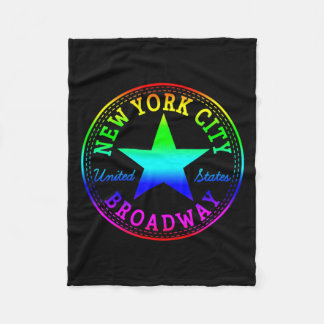 New York City Broadway Theater Nyc United States U Fleece Blanket