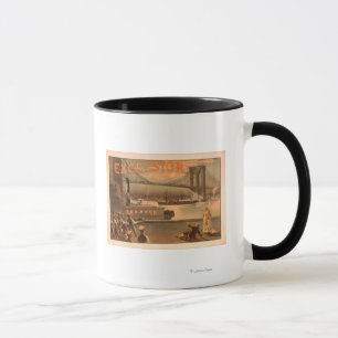 New York City Brooklyn Bridge "Excelsior" Mug