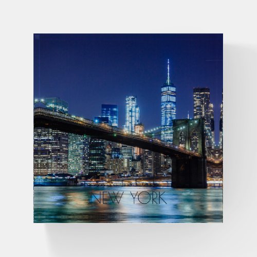 New York City Brooklyn Bridge ID606 Paperweight