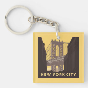 New York City Brooklyn Bridge Keychain