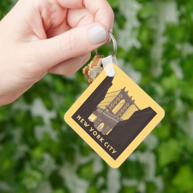New York City | Brooklyn Bridge Keychain (Hand)