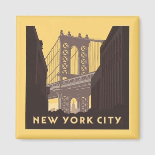 New York City  Brooklyn Bridge Magnet