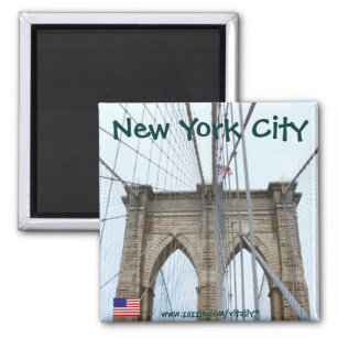 New York City Brooklyn bridge magnet design