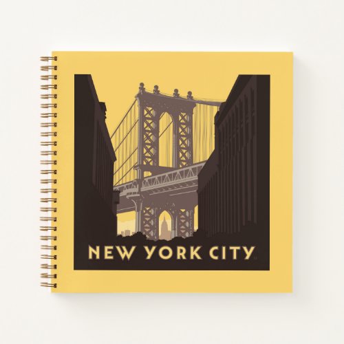 New York City  Brooklyn Bridge Notebook