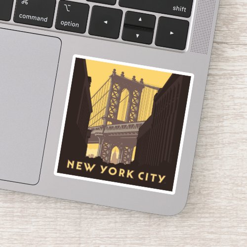 New York City  Brooklyn Bridge Sticker