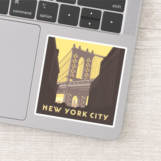 New York City | Brooklyn Bridge Sticker (Detail)