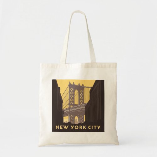 New York City  Brooklyn Bridge Tote Bag