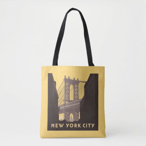 New York City  Brooklyn Bridge Tote Bag