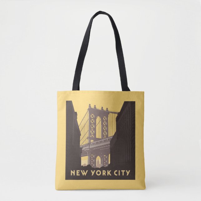 New York City | Brooklyn Bridge Tote Bag (Front)