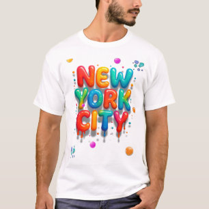 New York City Bubble Letters T-Shirt