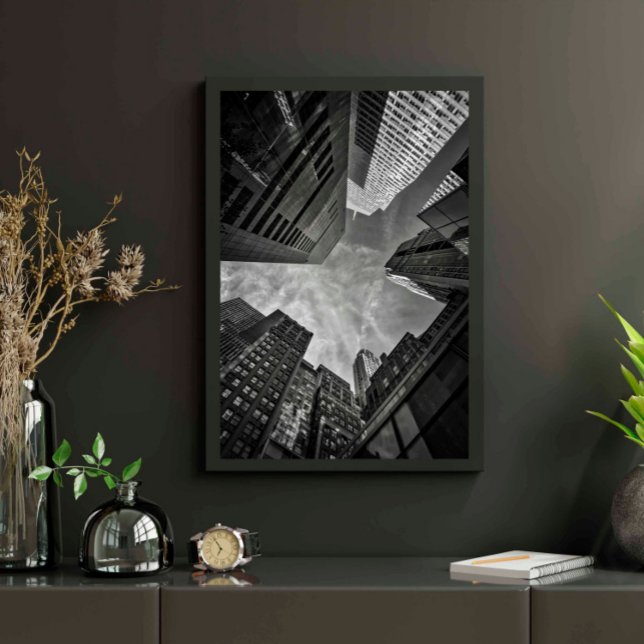 New York City Buildings Black and White Poster (Creator Uploaded)