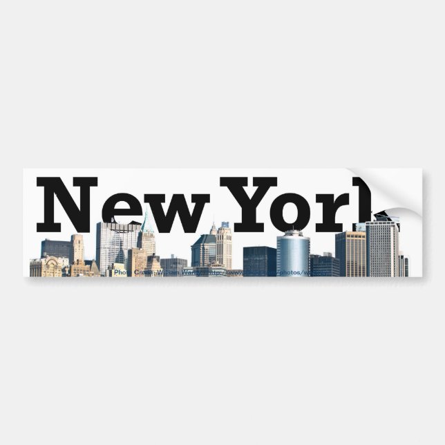 New York City Bumper Sticker (Front)