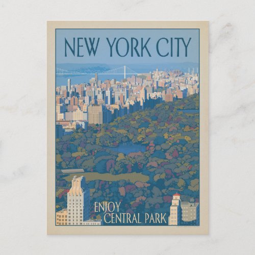 New York City  Central Park Postcard