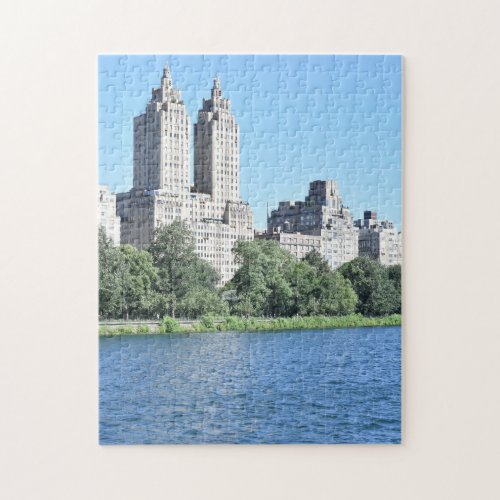 New York City Central Park Reservoir NYC Skyline Jigsaw Puzzle