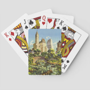 New York City Central Park Vintage Poster Poker Cards