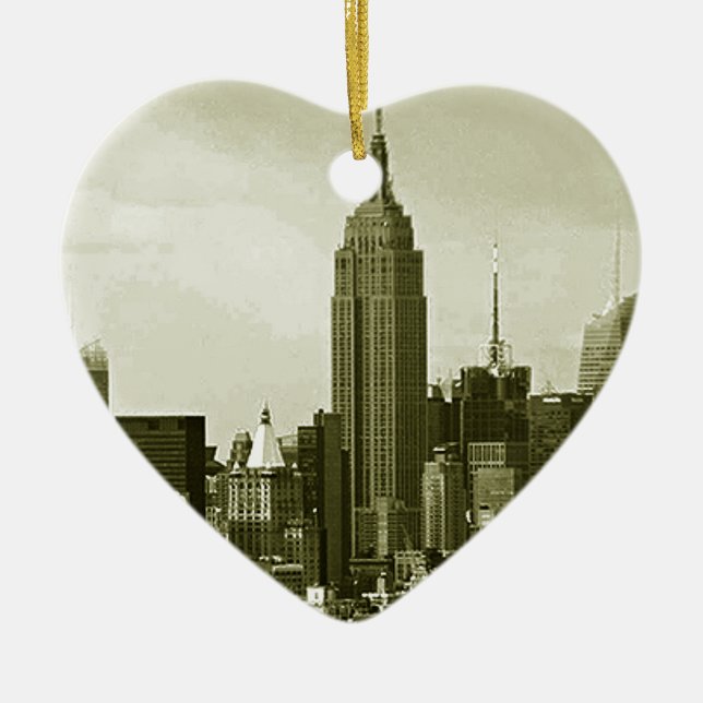 New York City Ceramic Ornament (Front)