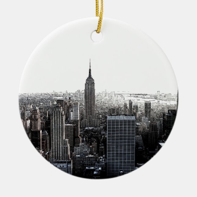 New York City Ceramic Ornament (Front)