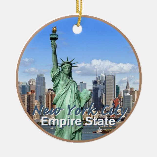 NEW YORK CITY CERAMIC ORNAMENT (Front)